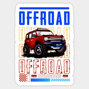 OFFROADING CAR Sticker